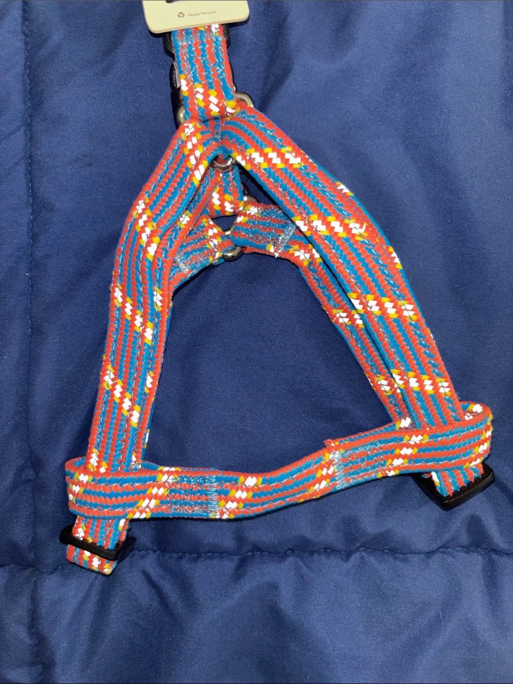 Lake & Trail Multicolor Step-In Dog Harness - Blue/Red